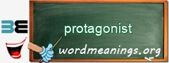 WordMeaning blackboard for protagonist